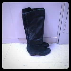 Knee high leather boots